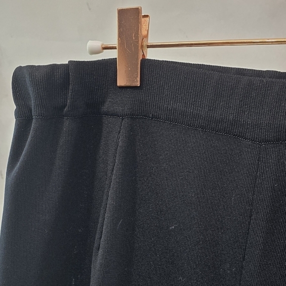Exclusively Misook Pants Womens Medium Black High Rise Acryllic Dress Pull On - Picture 2 of 10